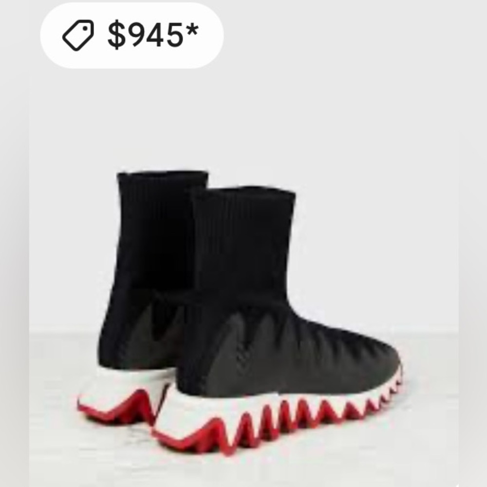 Sharky Sock sneakers in black - Christian Loubouti...